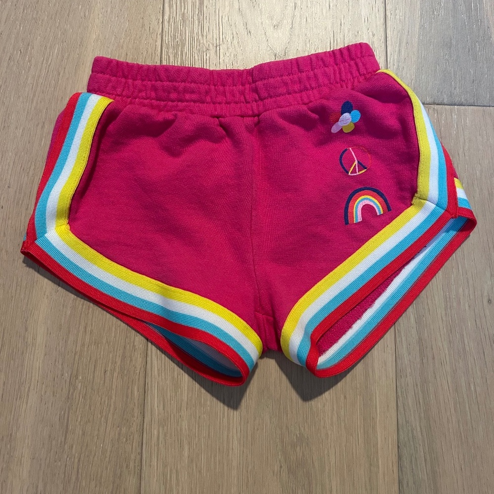Hatley Fuchsia Cotton Shorts for Girls Size 4 Sporty ~ Soft ~ Summer!